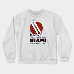 1930s March in Miami Florida Crewneck Sweatshirt